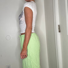 Load image into Gallery viewer, pastel green drawstring linen pants
