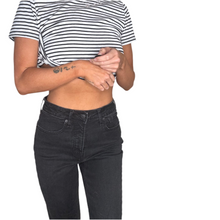 Load image into Gallery viewer, black high waisted skinny jeans
