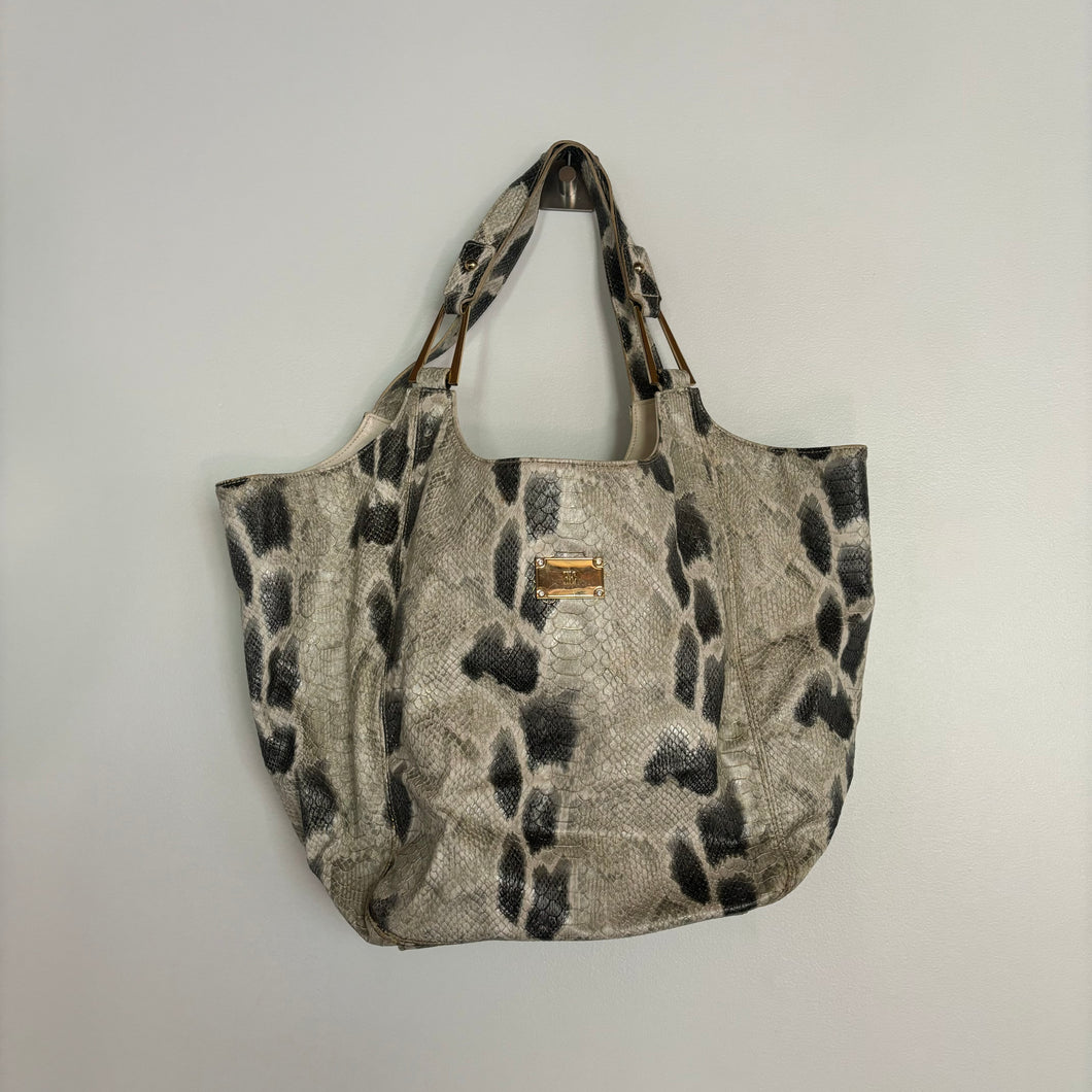 inc snake print tote handbag